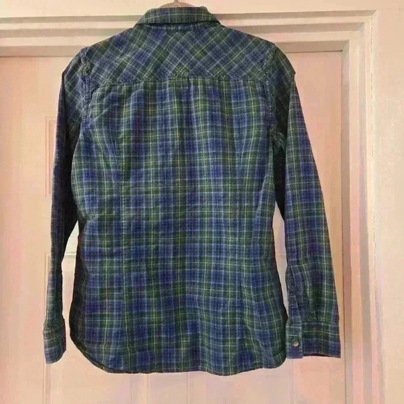 Eddie Bauer Flannel Style Button Up 100% Cotton xs - Picture 2 of 8